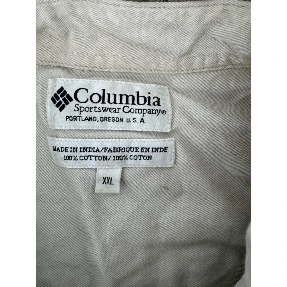 Columbia Flannel Shirt XXL Mens‎ All Over Duck Print Long Sleeve Button Down
